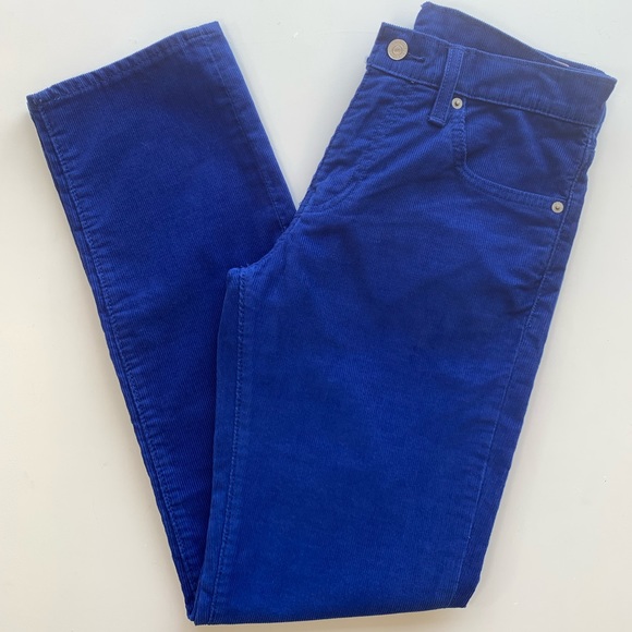 COPY - Levi’s 511 Corduroy Cobalt Blue Pants Straight Leg Electric Pockets W 30… - Picture 5 of 16